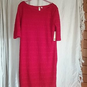 Red stretchy dress